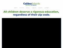 Tablet Screenshot of caliberschools.org